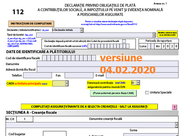 support royalty fist Contabil on Twitter: "Declarația 112 (ANAF 2020) – actualizare azi, 04.02.2020, la PDF-ul inteligent oficial (corecție plafon 01/2020 calcul câmp D_17) https://t.co/JRxUuDk4Cz https://t.co/1501BvLxoM" / Twitter support royalty fist Contabil on Twitter: "Declarația 112 (ANAF 2020) – actualizare azi, 04.02.2020, la PDF-ul inteligent oficial (corecție plafon 01/2020 calcul câmp D_17) https://t.co/JRxUuDk4Cz https://t.co/1501BvLxoM" / Twitter