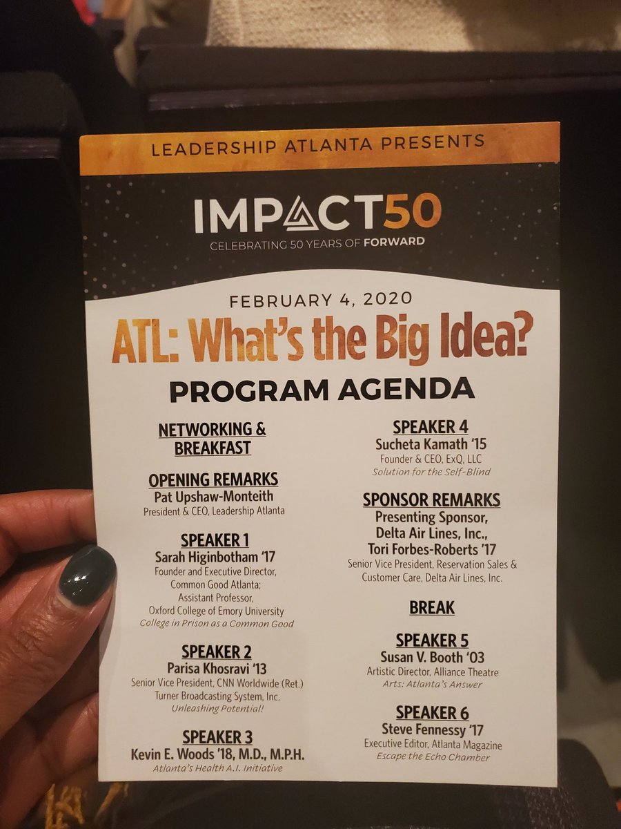 bkrob75's tweet photo. ATL: What's the Big Idea. Such an inspiring morning! So many great ideas to impact the community and create real change. @LeadershipAtl #LAIMPACT50 #ProudAlum https://t.co/hpPyvqP5ls