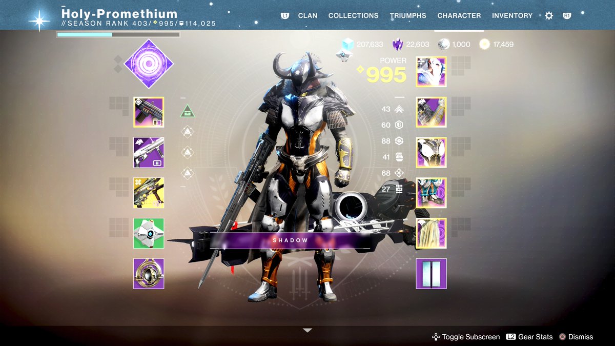 88AD's tweet photo. @Bungie Spent some time on this set to take advantage of Charges of Light. Feels pretty frabjous. https://t.co/vqYqzxzyv8