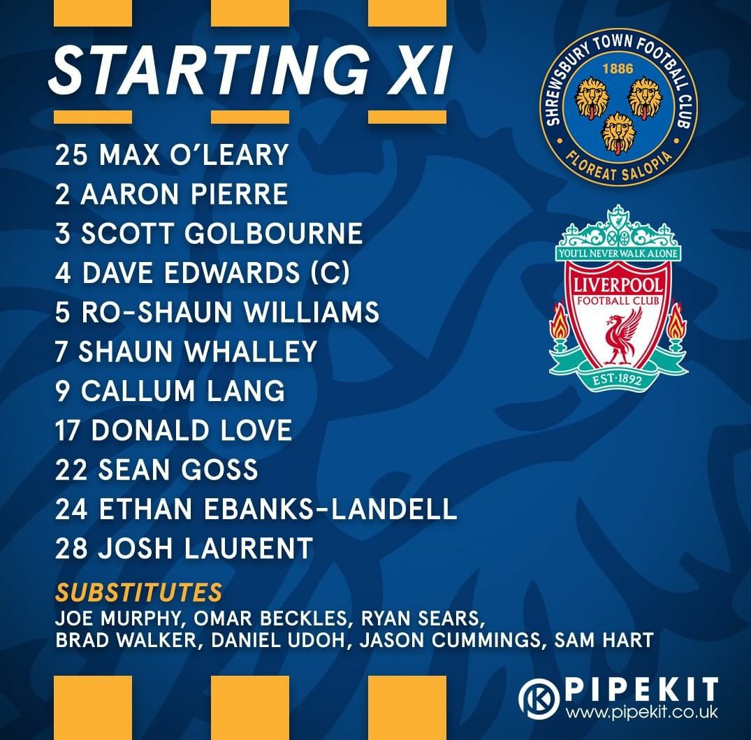 FutebolTotal11_'s tweet photo. Onzes de Jürgen Klopp (Liverpool) e de Sam Ricketts (Shrewsbury) https://t.co/2s3AKXTMqp