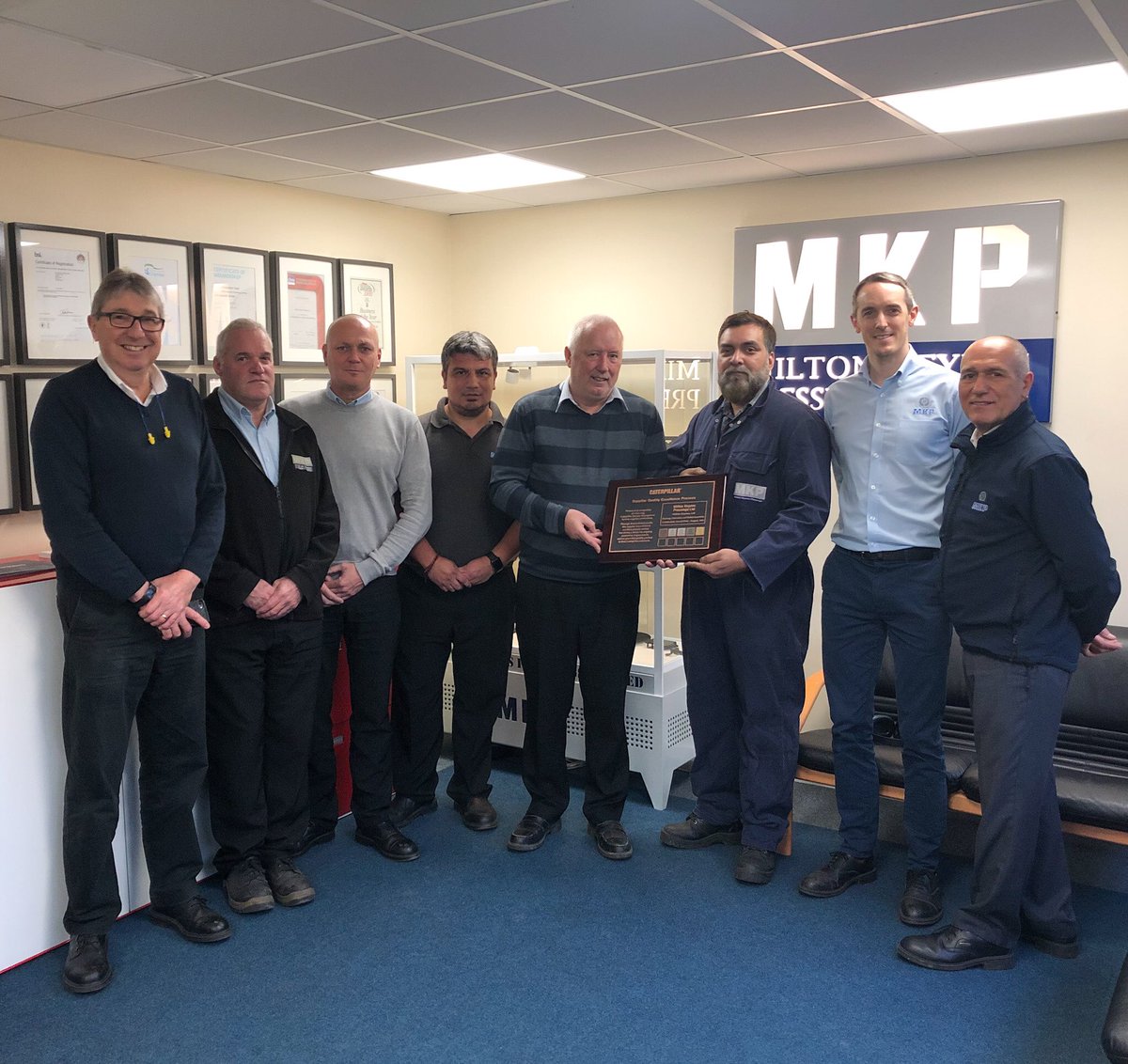 GroupMkp's tweet photo. MKP have been awarded the 2019 Gold Award for the Caterpillar Supplier Quality Excellence Process (SQEP) https://t.co/KtzH6crwHC  #engineering #quality  #UKmfg https://t.co/4jnJMckstc