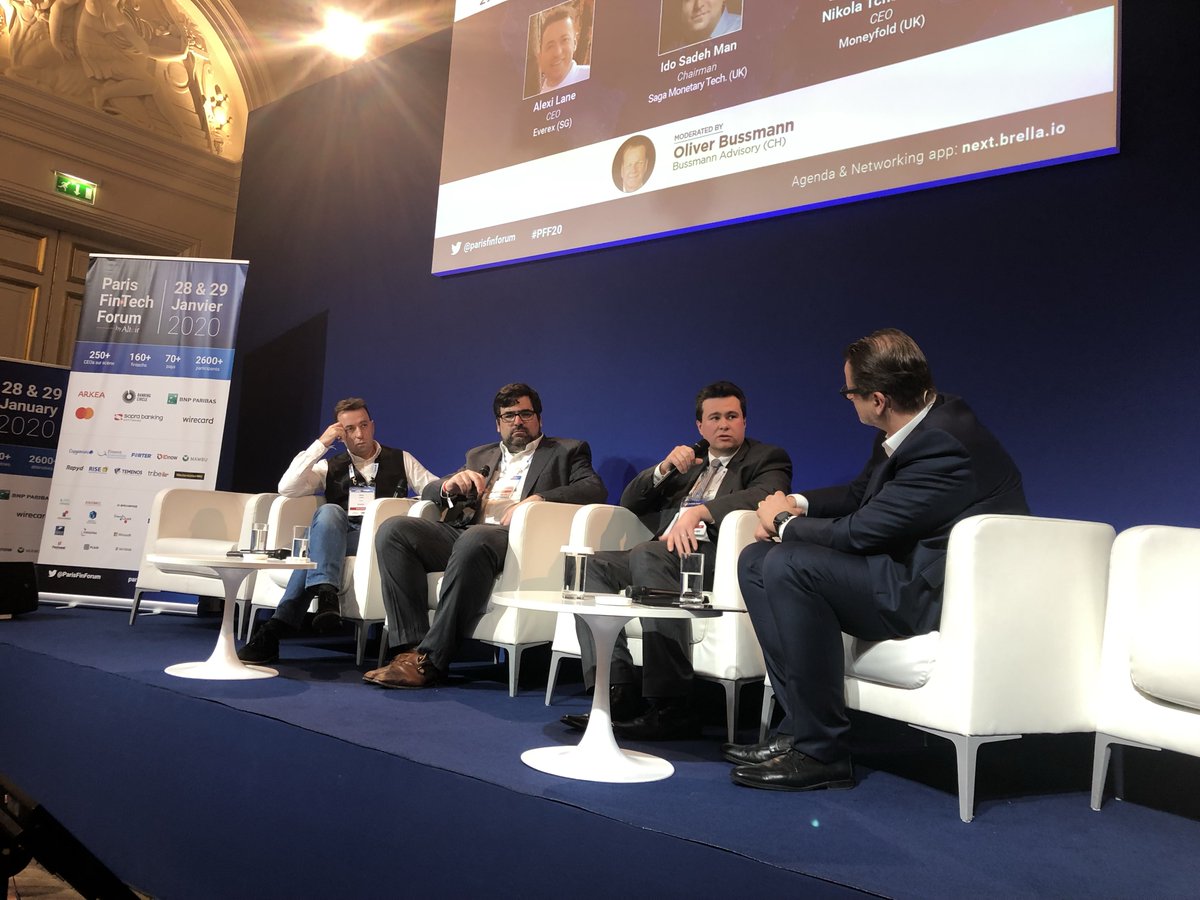MoneyfoldLtd's tweet photo. Great conference - thanks @ParisFinForum
and for hosting @Moneyfold CEO @nik_tchouparov 
sharing his take on the ecosystem of #stablecoins with 
@obussmann ; @alexieverex from @everexio &amp; @idosdh
from @sagacurrency  #PFF20 https://t.co/IUFHiIyiju