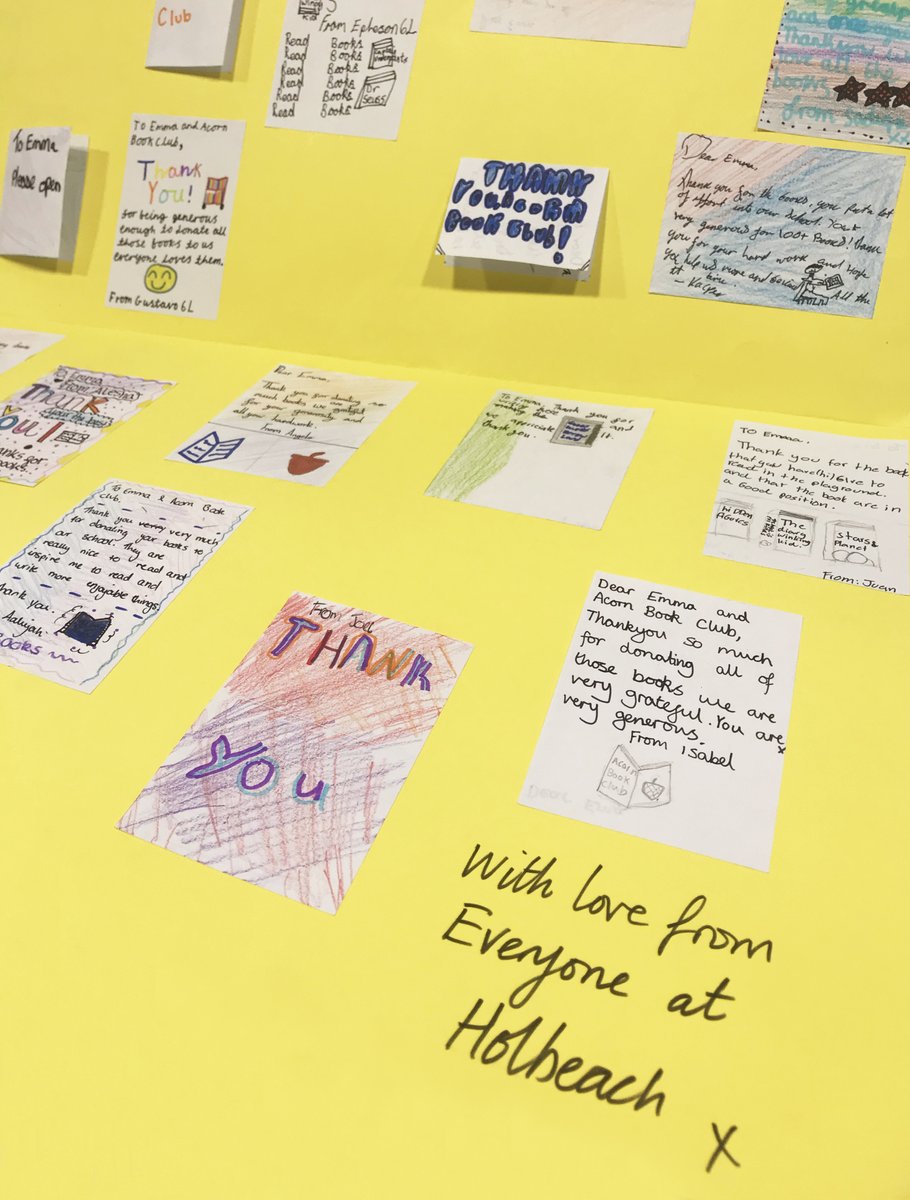 abcbookclubuk's tweet photo. Wow, we love our 'thank you' cards, Holbeach! Thank you so much for having us. We will treasure these beautiful notes 📚🥰

#charity #readingforpleasure #books #catford https://t.co/aKPYWhMiWg