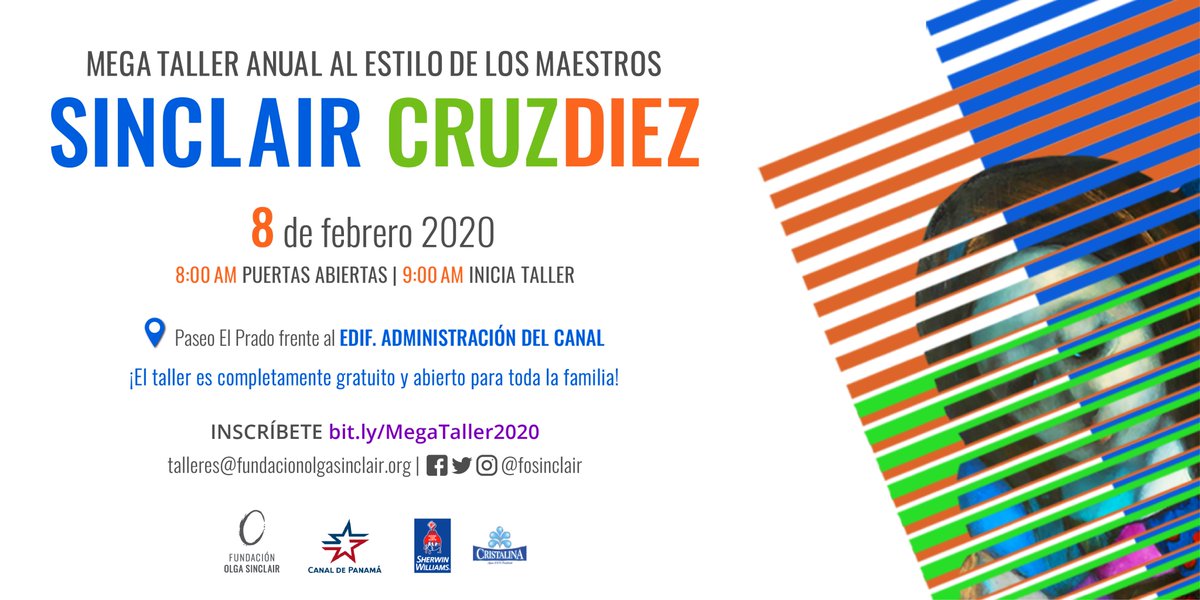 SherwinCA's tweet image. 🇵🇦📣 Invitamos a nuestros amigos y clientes de #Panamá, a ser parte del MEGA TALLER ANUAL: PINTANDO CON OLGA SINCLAIR. Ingresa en este link para llenar el formulario de inscripción: bit.ly/MegaTaller2020 😀¡Los esperamos con toda la familia!
@FOSinclair