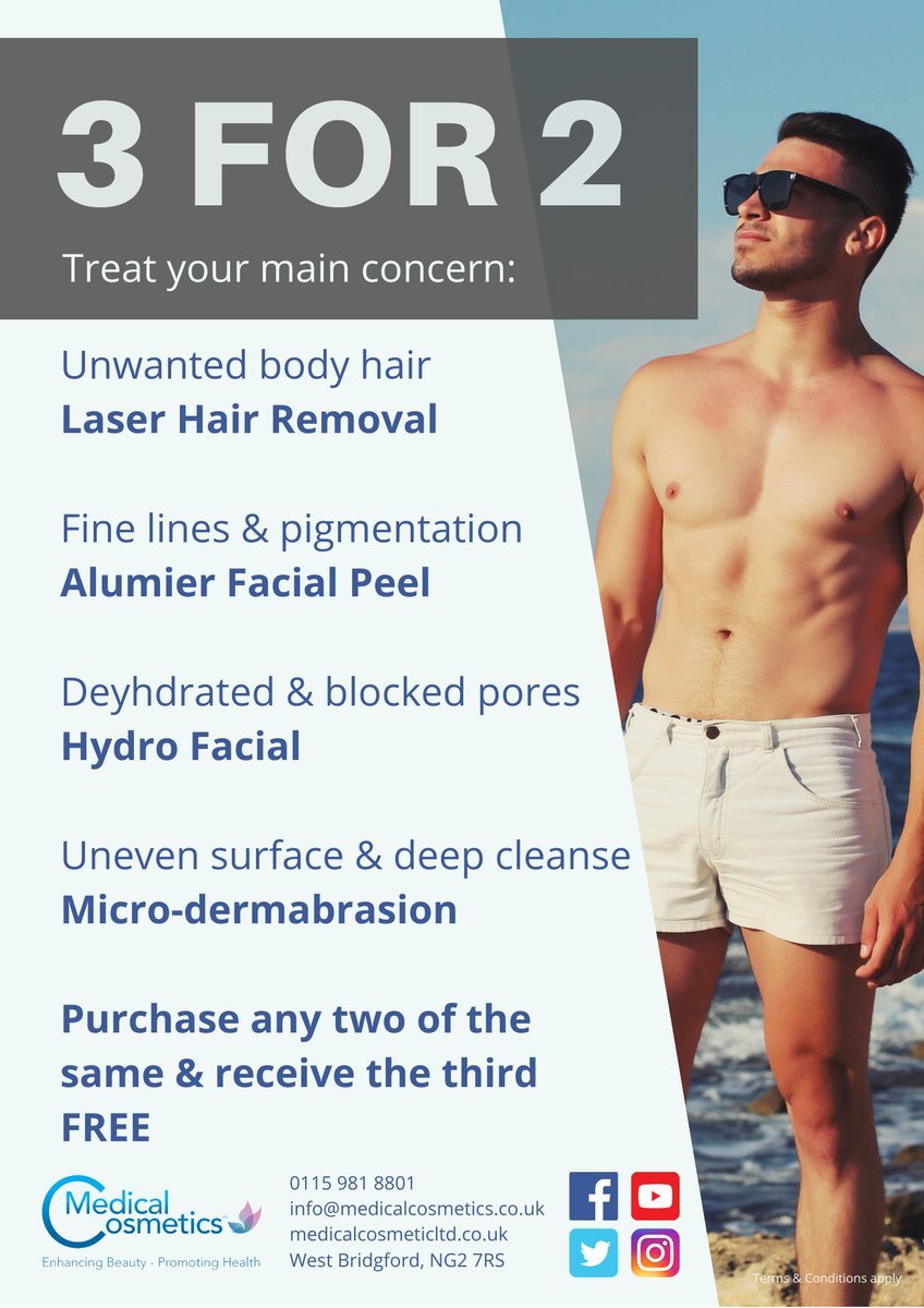 MedCosmetics's tweet image. NEW Offers Book Now 01159818801