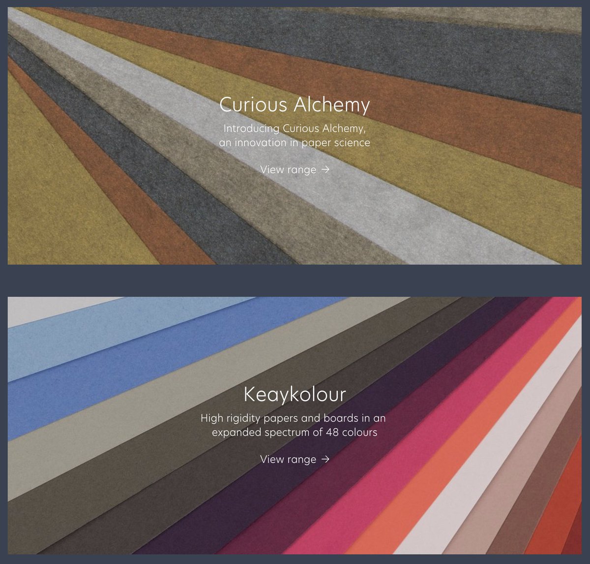 Gorgeous website by paper suppliers <a href="/ArjoCreatives/">Arjocreatives</a>  I love the simple way they have used the photography to such great effect. arjowigginscreativepapers.com/en/paper-book/ buy the book for the ultimate coffee table tactile literature!