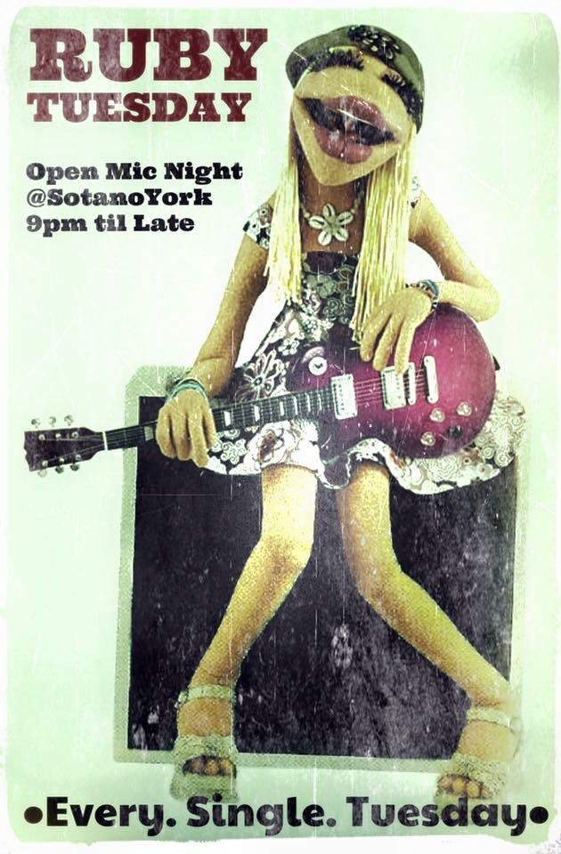 Tis going to be rather fabulous tonight yawl. Get yer bottoms down to <a href="/Sotanoyork/">Sotano</a> for <a href="/RubyTuesSotano/">Ruby Tuesdays</a> #openmicyork. See you soon x