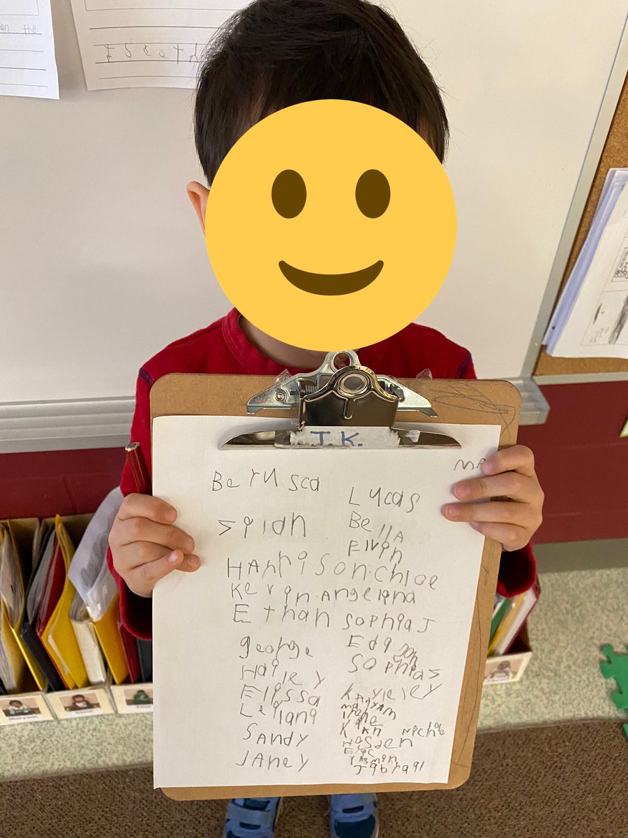 HighgateKinder's tweet photo. “It’s almost Valentine’s Day and I want to make everyone cards so I am going to make a list so I remember!” 👏🏻👏🏻#TakingInitiative #ResourcesAroundTheRoom @HighgatePS https://t.co/2nY0b1KFpl
