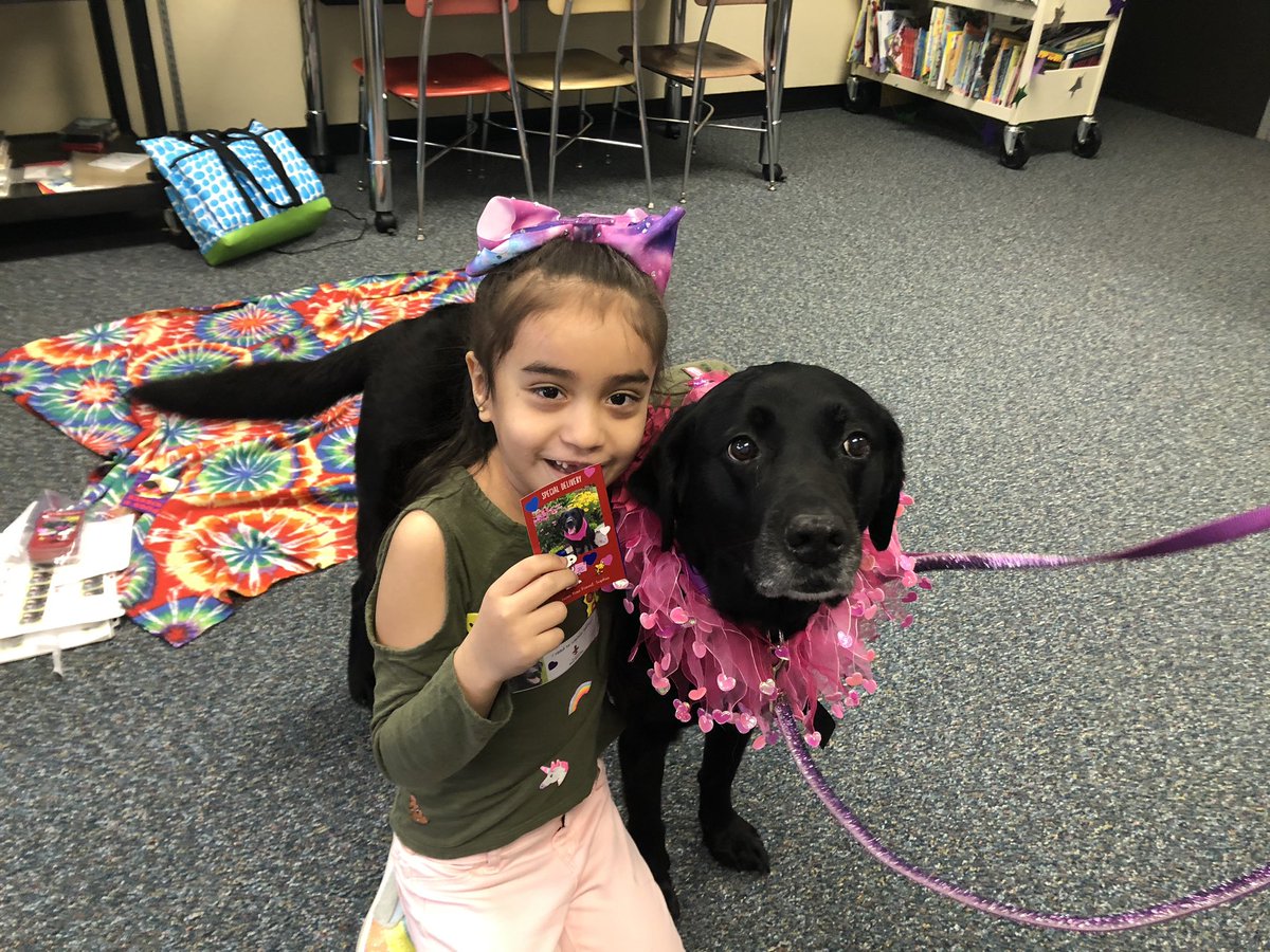 MsGinaShaw's tweet photo. It’s time to read to to the therapy dogs!!! @D45Schools @pawsitivetherspytroupe https://t.co/H3ZZCmQ3dw