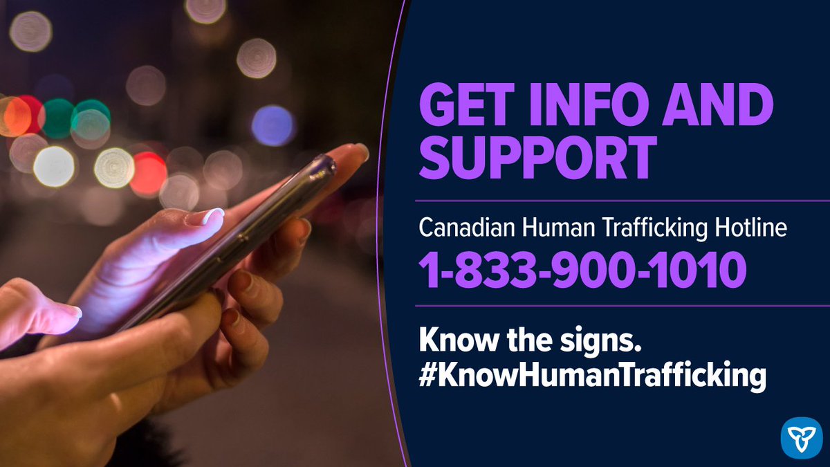 Safety planning is intended to help victims or those who may be at risk of human trafficking stay as safe as possible, and access supports during or while exiting. Visit the Canadian Human Trafficking Hotline for more info:
canadianhumantraffickinghotline.ca/safety-planing…   #knowhumantrafficking