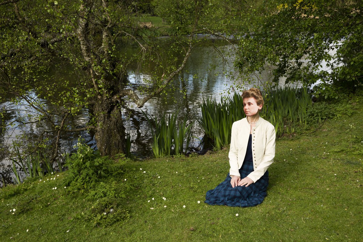 An image from Visitation Scenes, my new work published by Dewi Lewis this autumn. Photographic masks from old portrait photos, worn in places the subjects in the old photo had lived. This is not Photoshop. Past and present combined. Interested? See more at facebook.com/AndyWienerPhot…