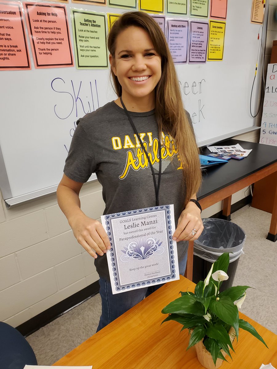 GOALSLC's tweet photo. Congrats to your GOALS Para and Teacher of the year!  Ms. Manzi and Ms. Martin, you are both wonderful...thank you for being here! @RoundRockISD @GOALSLC https://t.co/PoqwObZh8x