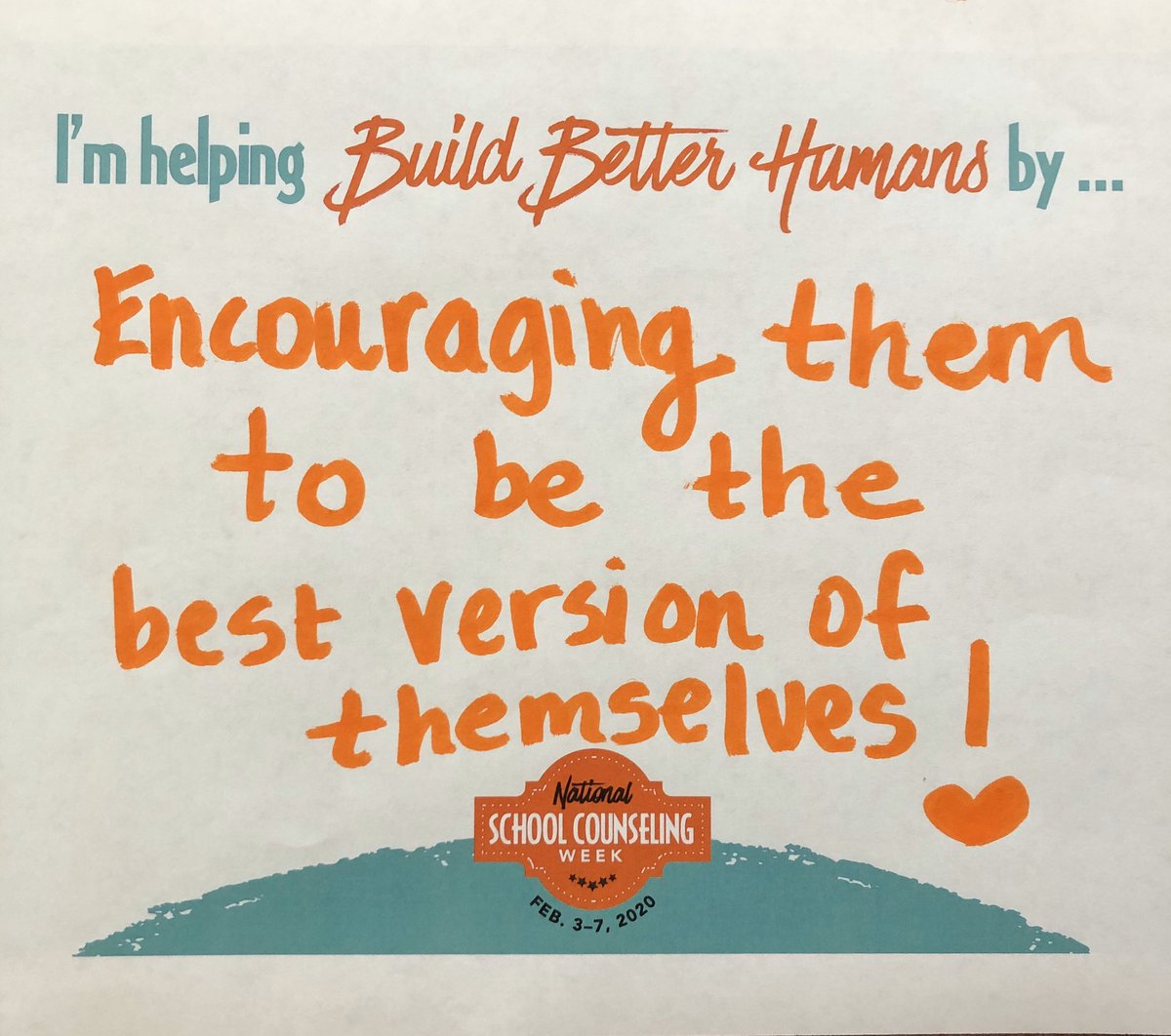 NRECounselor's tweet photo. I’m so glad I get to help build better humans every day! Happy National School Counseling Week!
#RisdSaySomething #buildingbetterhumans https://t.co/m3eOMqpPO6