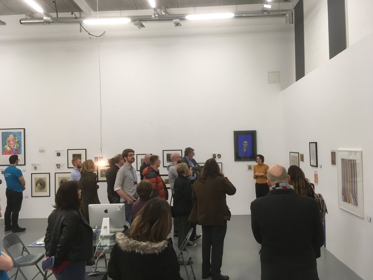 Studio 3 Gallery (@studio3gallery) on Twitter photo Alice C. Helliwell giving a guided tour to visitors from <a href="/UniKentArchives/">Uni Kent Special Collections</a> and @UKCLibraryIT. Alice C. Helliwell giving a guided tour to visitors from <a href="/UniKentArchives/">Uni Kent Special Collections</a> and @UKCLibraryIT.