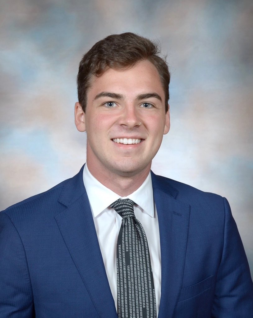 Beta_Wichita's tweet photo. MEMBER SPOTLIGHT OF THE MONTH: George Shaw 
🔹Currently serves as the Alumni Relations Chair and VP of Programming for @Beta_Wichita 
🔹He was recently elected President  of devICT @dev_ict! 

We thank you for all the hard work you do George! https://t.co/CMXI6Rsn5r