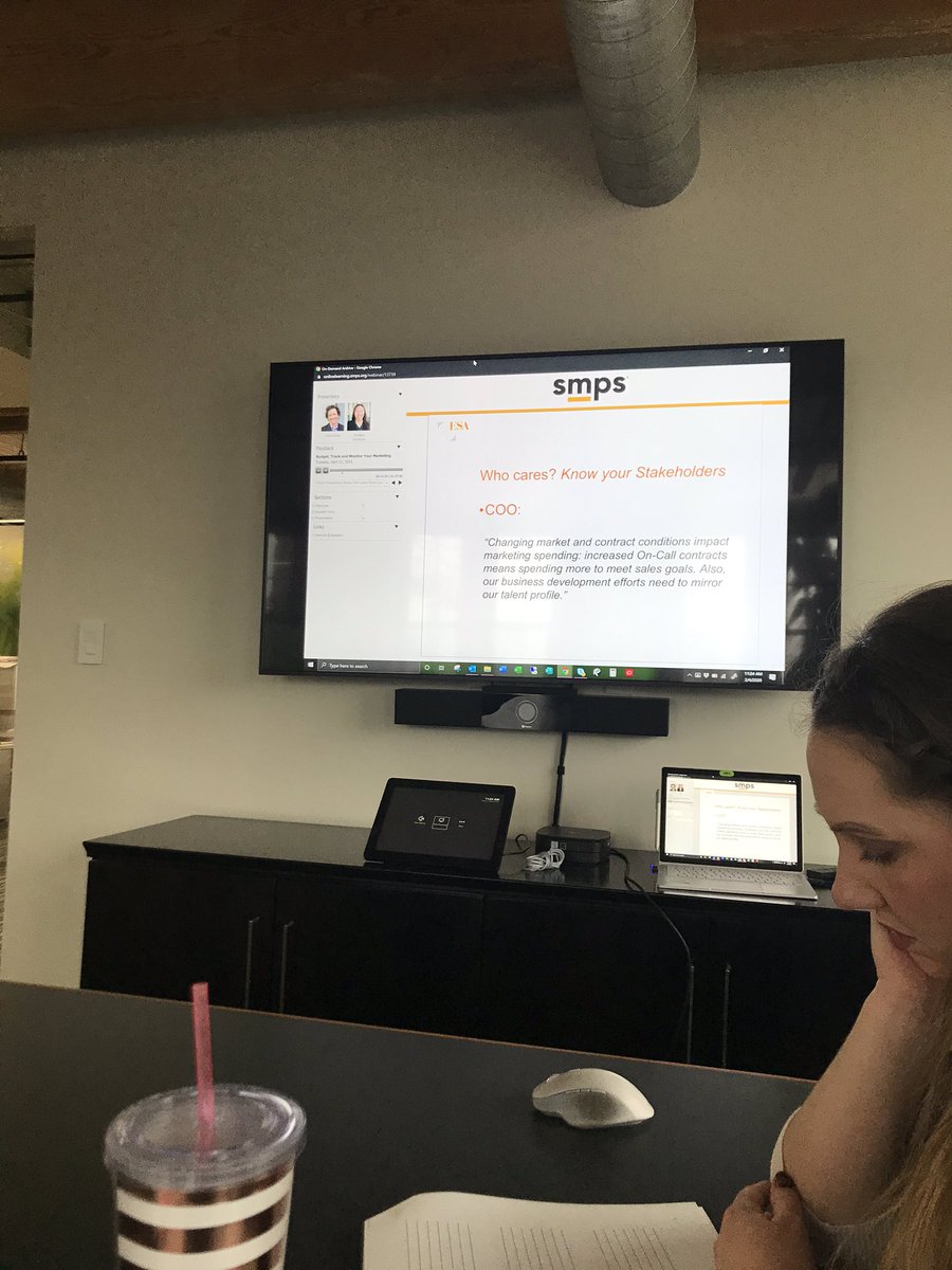 ESB_marketing's tweet photo. Really diving in to learn how marketing impacts the bottom line @SMPS_UpstateNY Winter Webinar Series session no. 2 - #smps https://t.co/nrWhGzjeh3