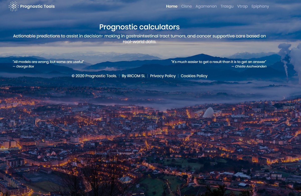 IricomSL's tweet photo. #PrognosticTools, calculadoras pronósticas dirigidas a las predicciones accionables que ayudan en la toma de decisiones en los tumores del tracto gastrointestinal y la atención de apoyo del cáncer basada en datos del mundo real. #WorldCancerDay2020
https://t.co/GEo7A2tdyp https://t.co/WXAnf405hm