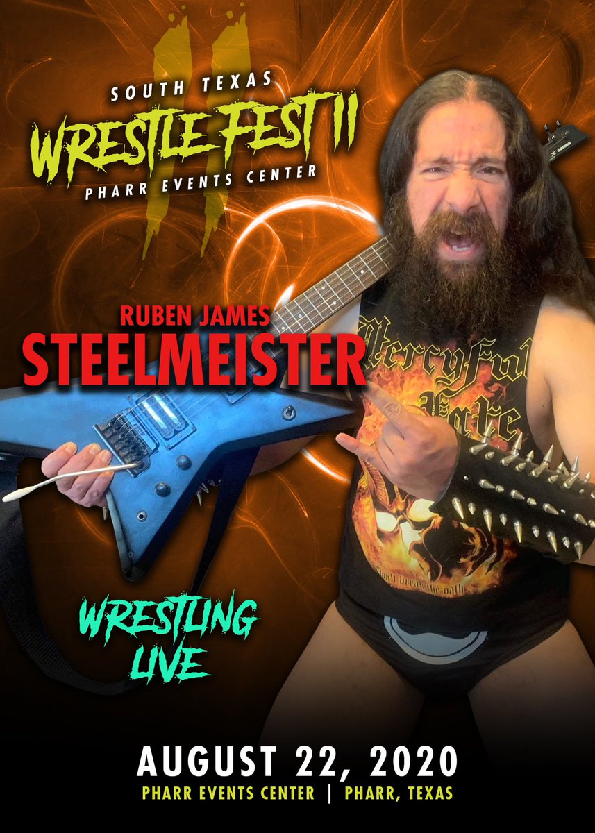 SouthWrestle's tweet photo. Come see Ruben Steel wrestle live in a hardcore match at South Texas WrestleFest 2! Opponent to be announced at a later date! #rubensteel #wrestling #wrestlingconvention #indywrestling #texaswrestlingleague #hardcorewrestling https://t.co/8egTcFO0vO