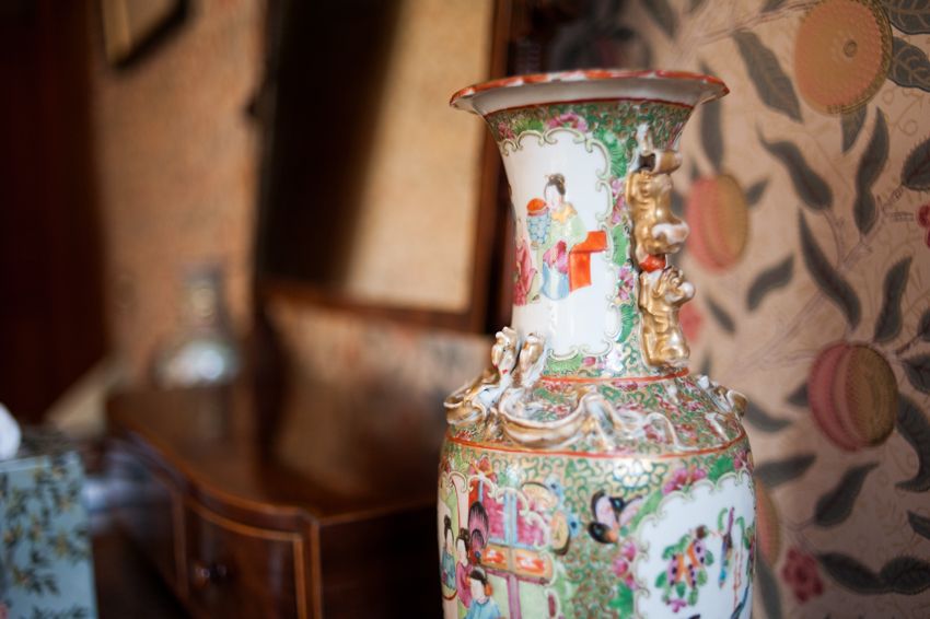 The arts and crafts wing of the Castle is filled with designs, textiles and furnishings inspired by this era; in everything from pottery to wallpapers #castleinterior #design #williammorris #artsandcrafts