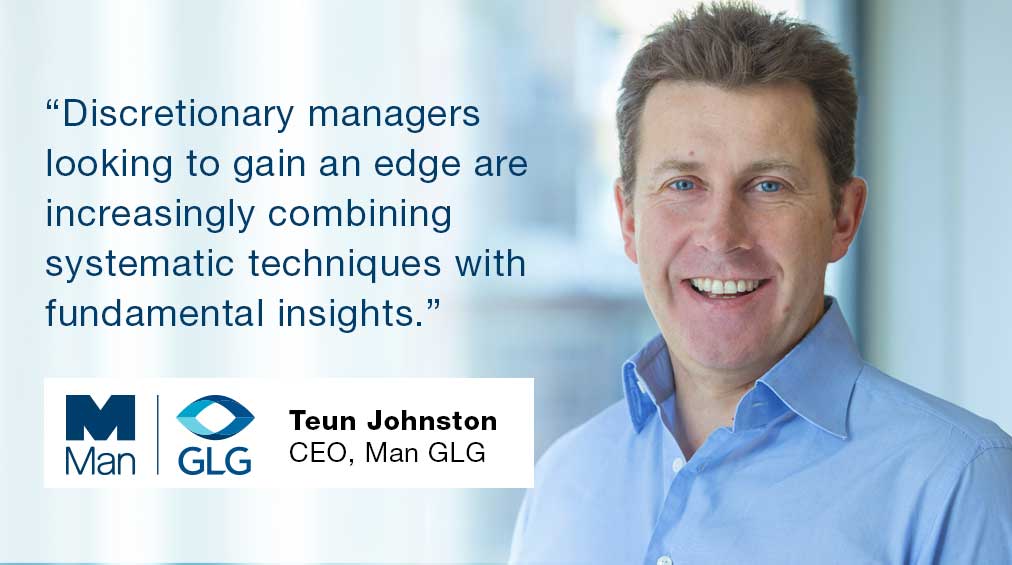 ManGroup's tweet image. Teun Johnston, CEO of Man GLG, gave a presentation at the #LSE Alternative Investment Conference this morning on the topic of #quantamental #investing. Thank you to the organisers and to all who attended. #quant #hedgefund