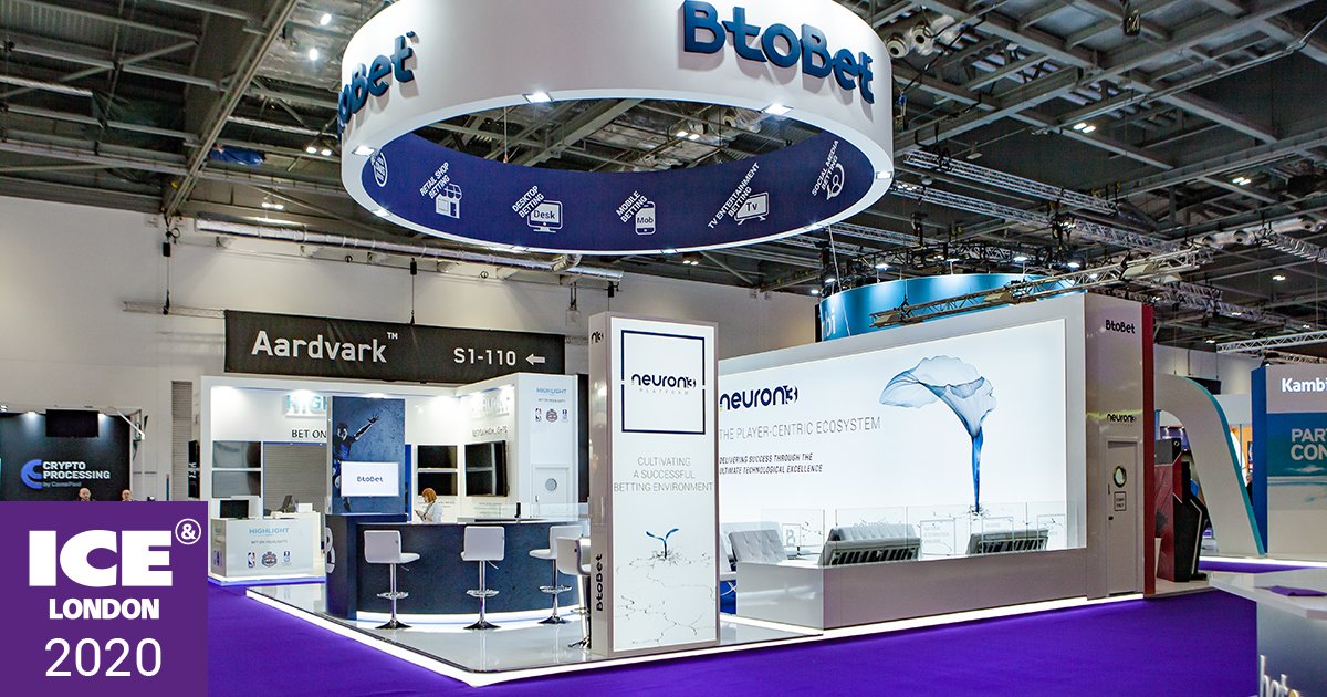 BtoBet's tweet photo. A hectic day on #Day1, #ICELondon2020!
Visit us at our stand for more information on our Neuron 3 betting platform that will be unveiled tomorrow at 13:00 @ Stand S1-320.
#ice2020 #BtoBet #NeuronPlatform https://t.co/i0YuAl3kpH