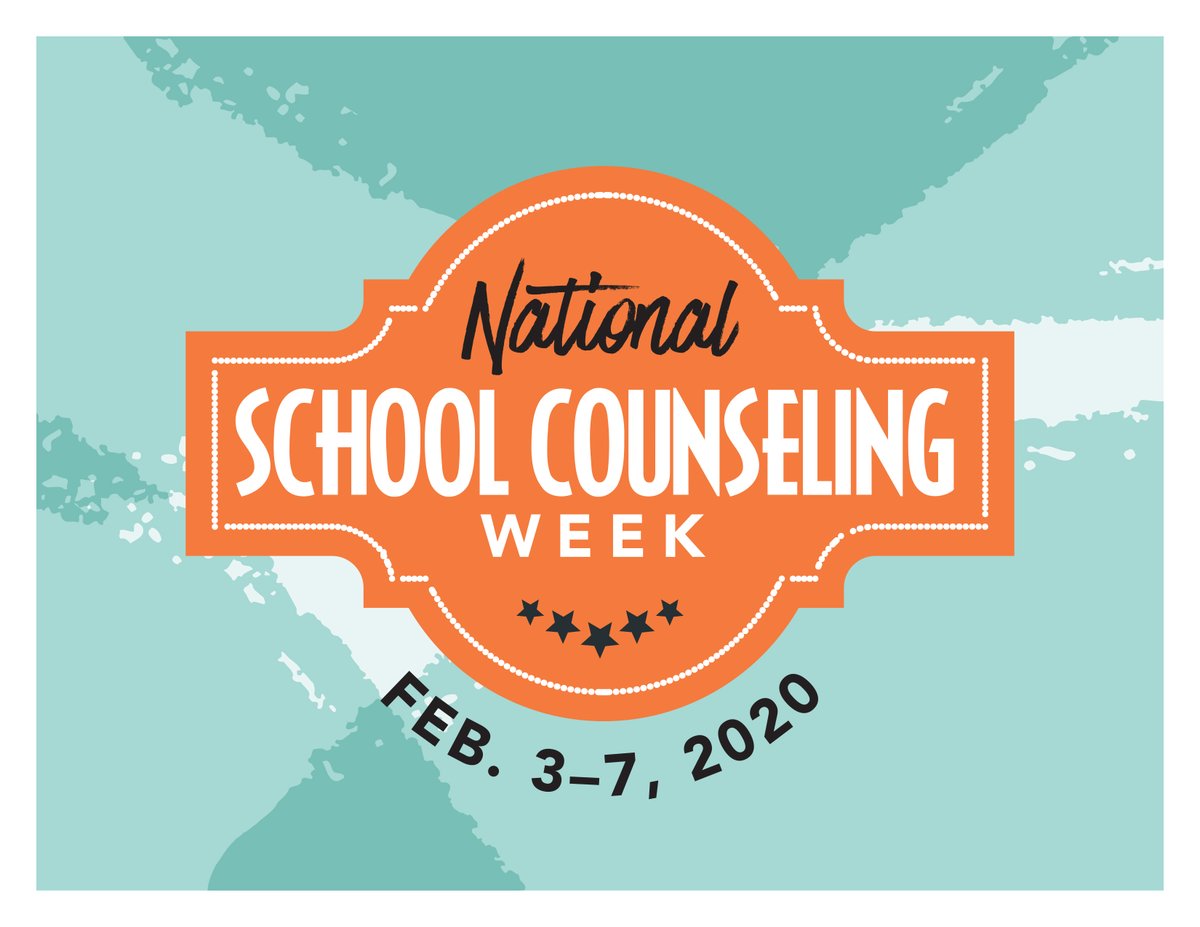 National School Counseling Week logo. It says "National School Counseling Week, Feb. 3-7, 2020."