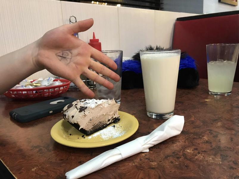 shaulahart's tweet photo. callout post for @TeddyIsMeeeee 
- suit too cool
- lies about not being a good dancer
- ordered this tall-ass glass of milk wtf https://t.co/mQkolfqndn