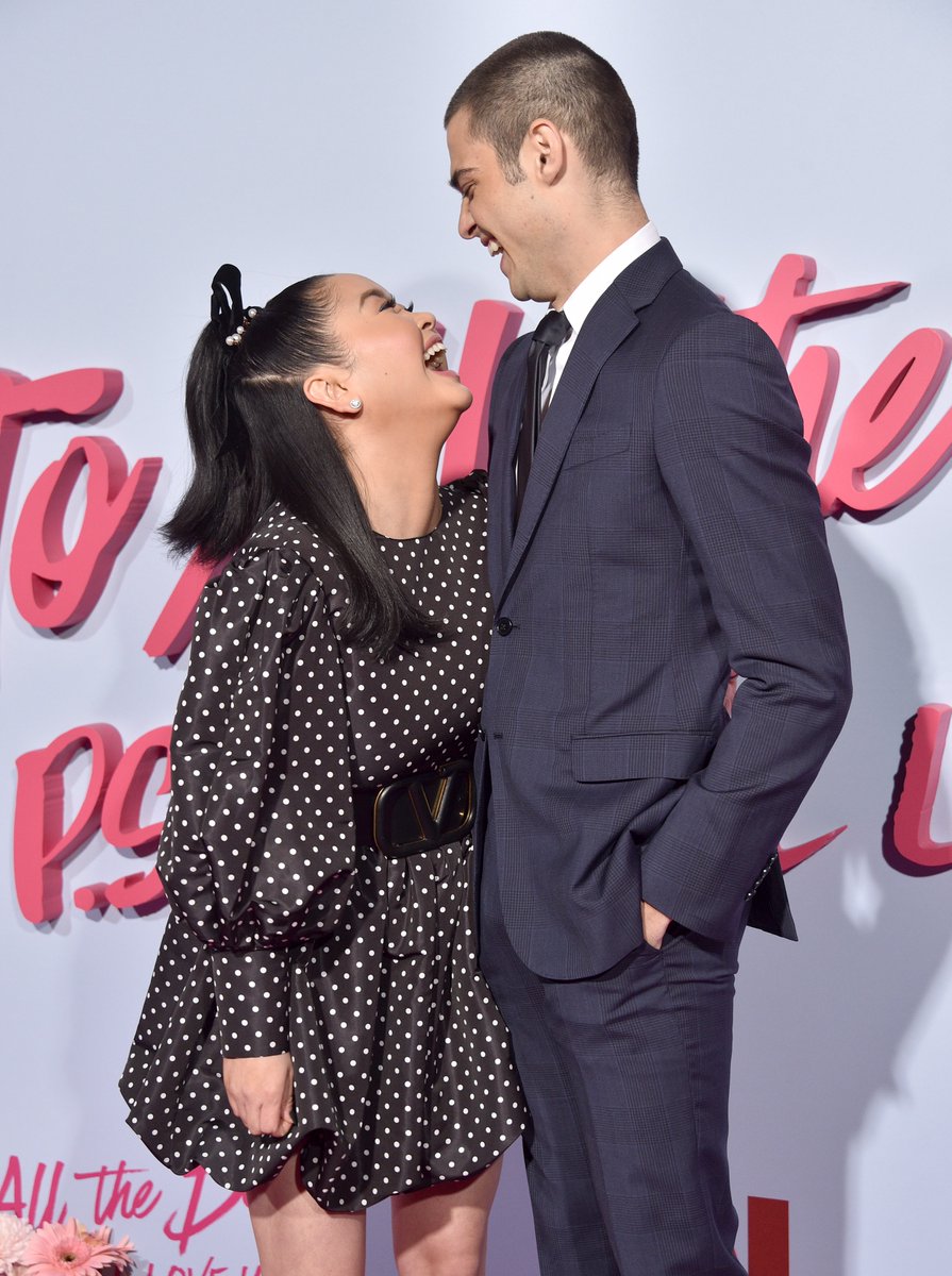 Just some pics of <a href="/lanacondor/">Lana Condor</a> and <a href="/noahcent/">Noah</a> lookin' cute at the #ToAlltheBoys2 premiere!! ✨