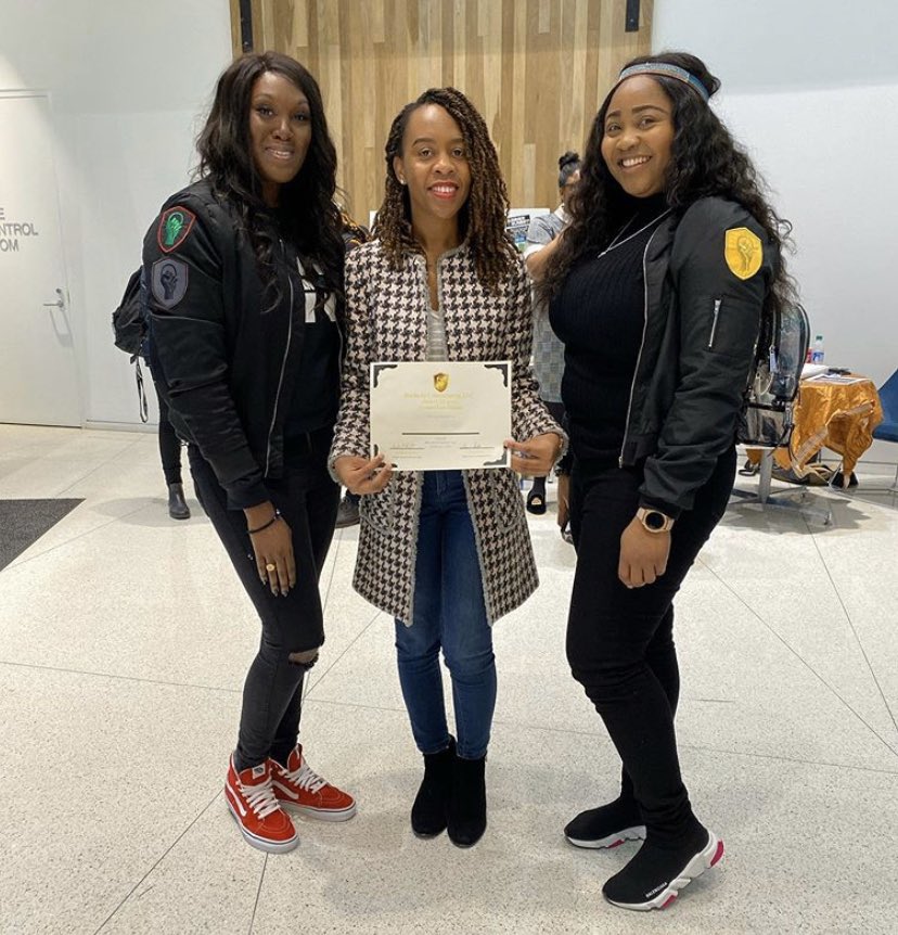 BlackInCyberCo1's tweet photo. Congratulations 🏆 to our #CTF Winning team and our #CTF Winner who didn’t get a chance to get in the photo📸! Our Winners received the gold patch #goldpatch 🌟Congrats to all three 🥇🥇🥇#BICWS2020 #SocksCTF2020 #LitLikeBIC #BlacksInCyber #blackgirlmagic #CaptureTheFlag https://t.co/Vnd9HquOe7