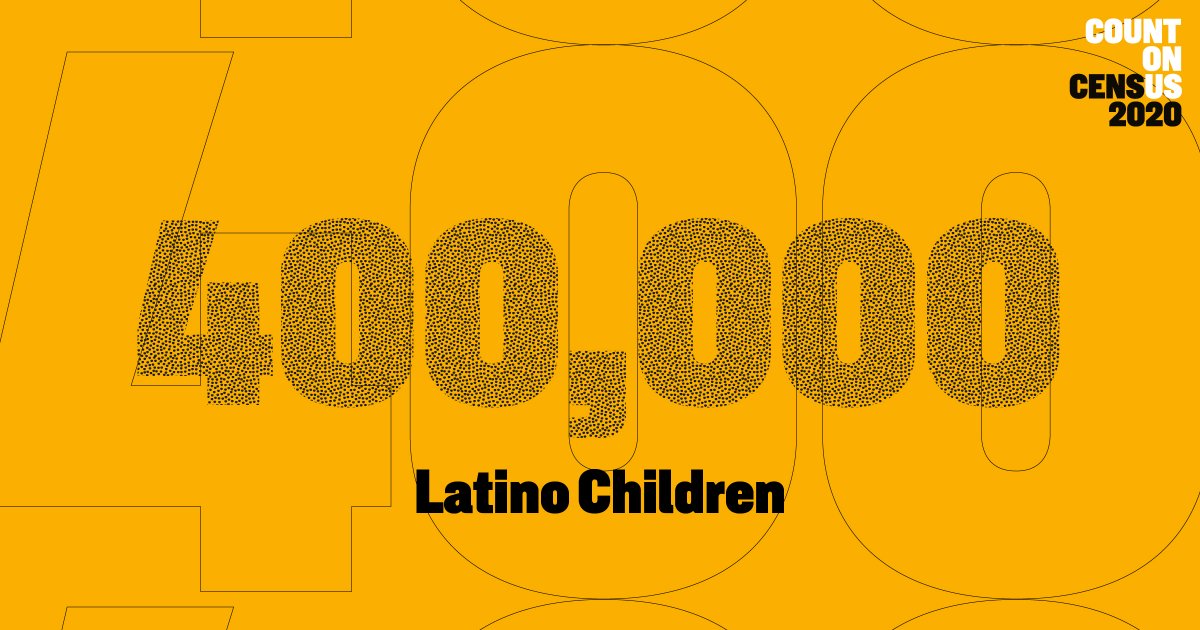 Our friends at @NAELO want to remind you that 400,000 Latino children were undercounted in 2010. Let’s change that on the #2020Census. #HasmeContar #HagaseContar #LatinosCount