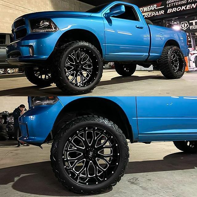 rbptire's tweet photo. Bring it on.
Dodge Ram wrapped with 37x13.50R24 Repulsor M/T tires. 
Shop: @llanter0 #rbptires #rbp #rollingbigpowertrucks #rollingbigpower #TeamRBP #Ram #dodgeRam #customtrucks #customtruck #ram1500 #customram #dodgeram #dodgerams #dodge #dodgenation #r… https://t.co/0VCa8SsTRl https://t.co/dyCZNWJmxd