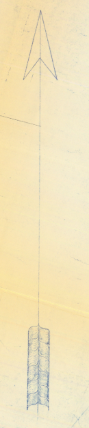 minemaps's tweet photo. The #NorthArrow on doc# 1005164 has fletched feather details (see close-up). From 1960. This is one of our team's favorite arrows! https://t.co/3LO9jiBEf4