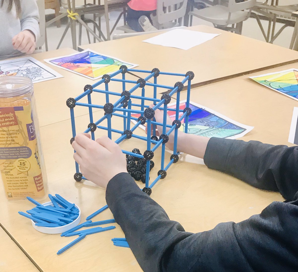 LisaKees1969's tweet photo. Makers making! Thanks CESA 10 for the awesome resources! #gears #buckyballs #cesa10 https://t.co/4iosiQI0Qh