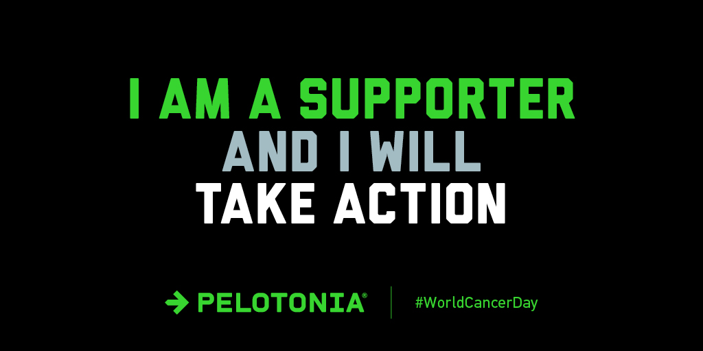 Pelotonia's tweet photo. Today is #WorldCancerDay. By raising worldwide awareness, improving education, &amp; catalyzing action, we’re working together to re-imagine a world where millions of preventable cancer deaths are saved &amp; access to life-saving cancer treatment &amp; care is equal for all. #IAmAndIWill https://t.co/4dzYNV27fu