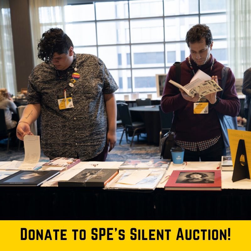 Are you published? Support SPE and increase your visibility to SPE conference participants by donating your book to SPE's Silent Auction! Items must arrive by Thursday, February 27! For more details, download SPE's donation form here: spenational.org/files/material…