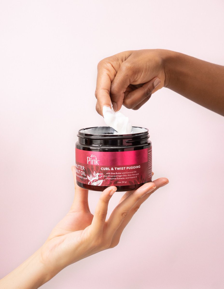 LustersPINK's tweet photo. Have you tried our Shea Butter Coconut Oil Curl & Twist Pudding? Itβs perfect for creating soft, curl-defined styles and was made with certified organic ingredients which include aloe vera and chamomile. Find this at, @walgreens, @riteaid, @walmart and more! #LustersPink https://t.co/QaLX0tW464