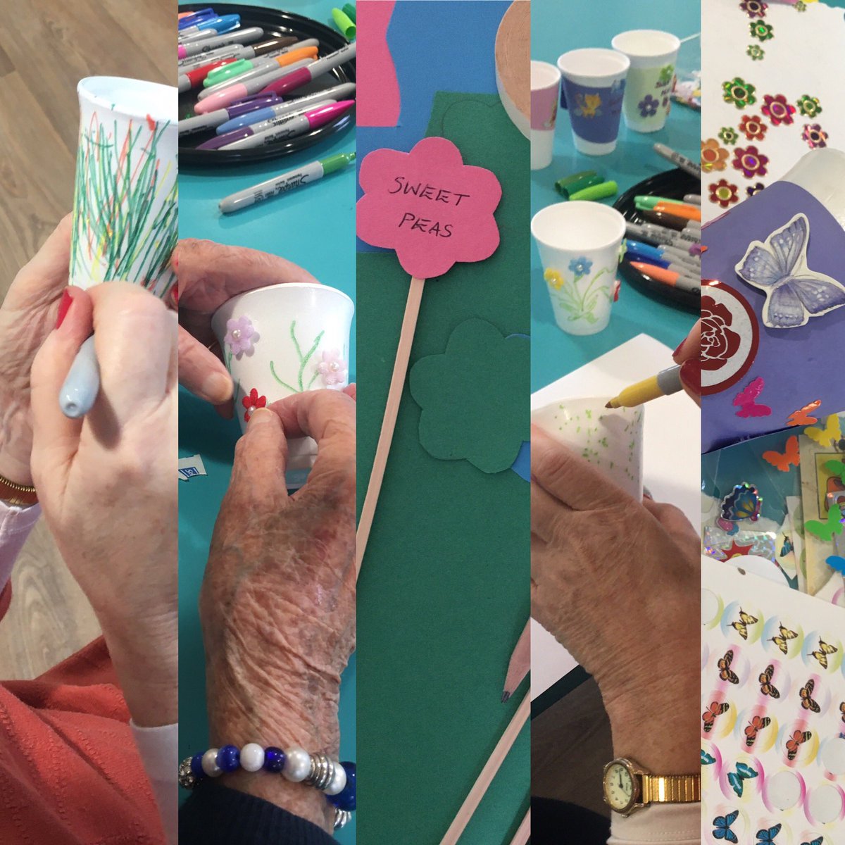 Part 2 of our Sweet Pea growing project; labelling and decorating! 🌸 #GracewellOfBookham