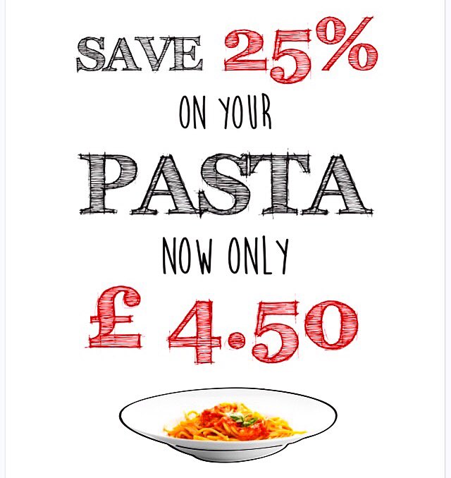 Get your lunch fix at NEW STREET SQUARE, our delicious pasta is❗️ONLY £4.50❗️Have you come to visit us yet?!🍝 #1882 #newstreet #pasta #deal #lunch #london #italian #offer