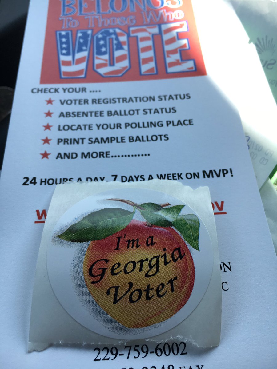 My first time using Georgia's new voting system. Not hard at all. Poll workers at my precinct very helpful. Exercise your right to vote, even as the way you cast your ballot changes.