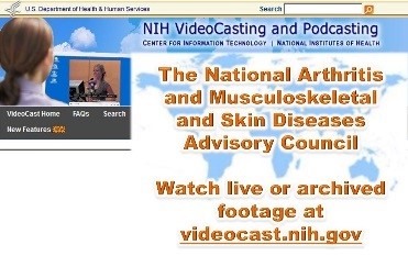 Image: NIAMS Council videocast.