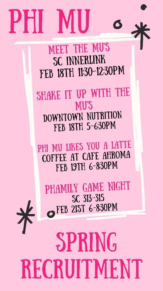 Another one thrown at ya✰✰ 
<a href="/CleStatePhiMu/">Phi Mu Rho Lambda</a>