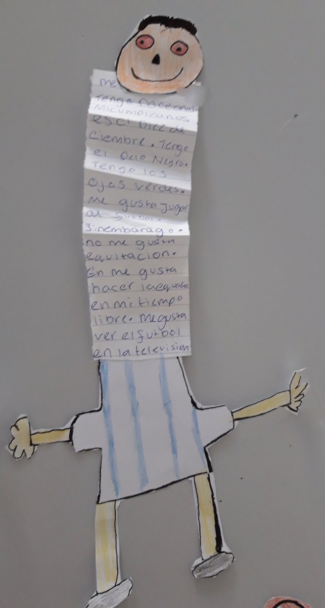 KBirchall31's tweet photo. Year 7 have written paragraphs to describe themselves and their opinions on sports in Spanish. 
@MflParkwood #mfltwitterati https://t.co/cW5DtO0SlC