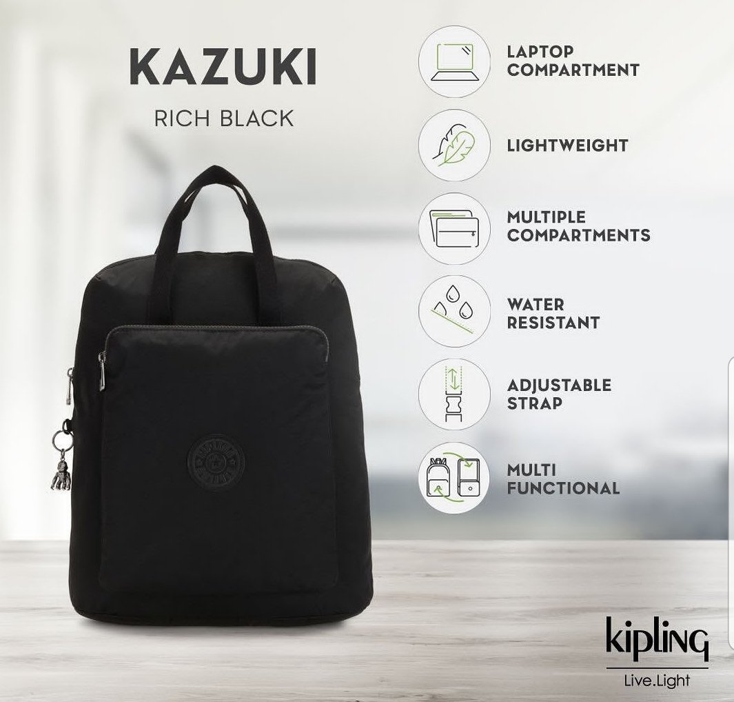 kipling_Ksa's tweet image. Wear it the way you want! The 2-in-1 Kazuki Rick Black sways to your rhythm... sport it as a backpack 
Or sling it over your shoulders. 
#Kipling #kiplinglivelight #kiplingbackpack #saudiaarabia #KSA #jeddah #riyadh #kiplingsaudiarabia #FW19 #winter #weekend #friends #fashion