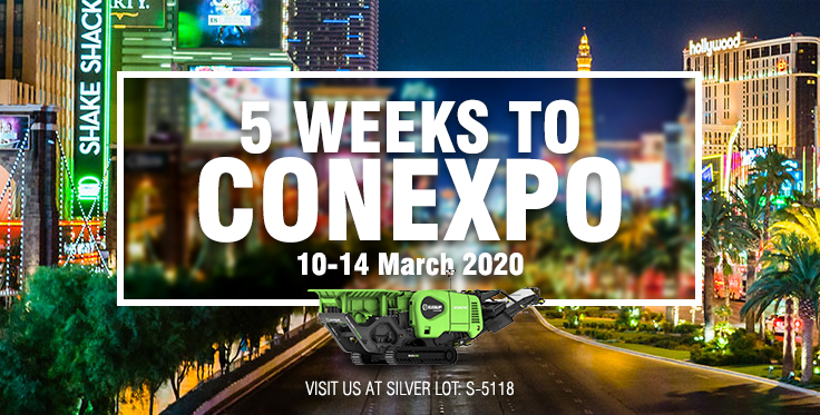 Evo_Quip's tweet photo. 5 Weeks today until Conexpo starts - who's on board!? We will have the Cobra 290R on display and our exciting VR experience. See you in Silver Lot booth S - 5118! https://t.co/azqf4QEeWP
