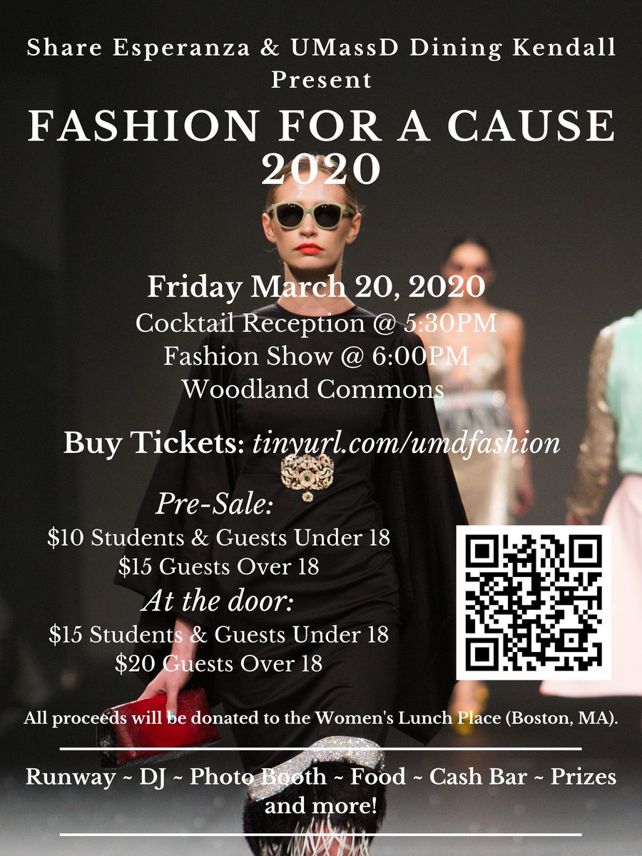 ShareEsperanza's tweet photo. A night of exquisite food, cash bar, lavish fashion, top notch performances and lots of fun. Buy tickets: https://t.co/ptdLBYstEs #umassd @UMassDEats #fashionforacause2020 @proudtobeumassd https://t.co/xOaFWOzrIB