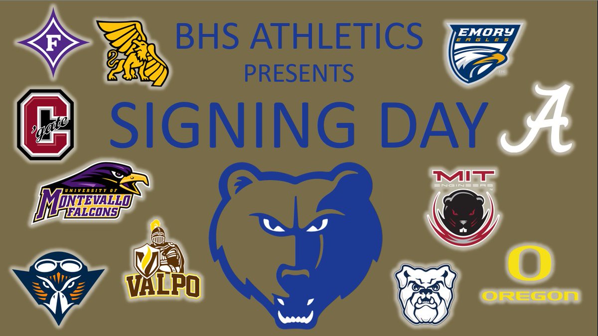 Excited to recognize 11 Bruins at our February Signing Day tomorrow during lunch! <a href="/BHSSPORTS1/">Real Wood 16-9</a> <a href="/wcsCOAthletics/">WCSsportsConference</a> <a href="/BwoodSection/">BHS Student Section</a> <a href="/cspulliam/">Charles Pulliam</a> <a href="/brentwoodhmpg/">Williamson Scene - Brentwood</a>