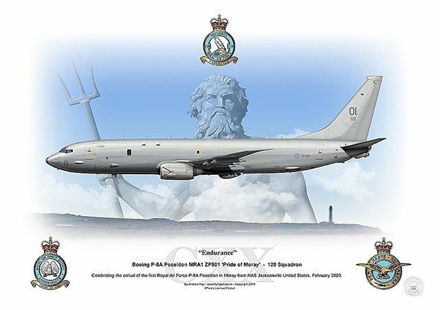 Endurance. By Andy Hay. Limited edition A3 prints signed by today’s #P8 crew available at Morayvia.org.uk #p8poseidon #maritime #maritimepatrol #lossie #raf #raflossiemouth #prideofmoray #poseidon #securingtheseas #poseidonarrival ift.tt/2Uo5k4b