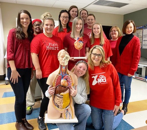ChSCC_Sono's tweet photo. Class of 2020 Cardiovascular #SonographyStudents and Professors want to remind everyone to #GoRedForWomen  on Friday, Feb. 7! #WearRedDay  #HeartMonth https://t.co/FszRvtdjKZ
