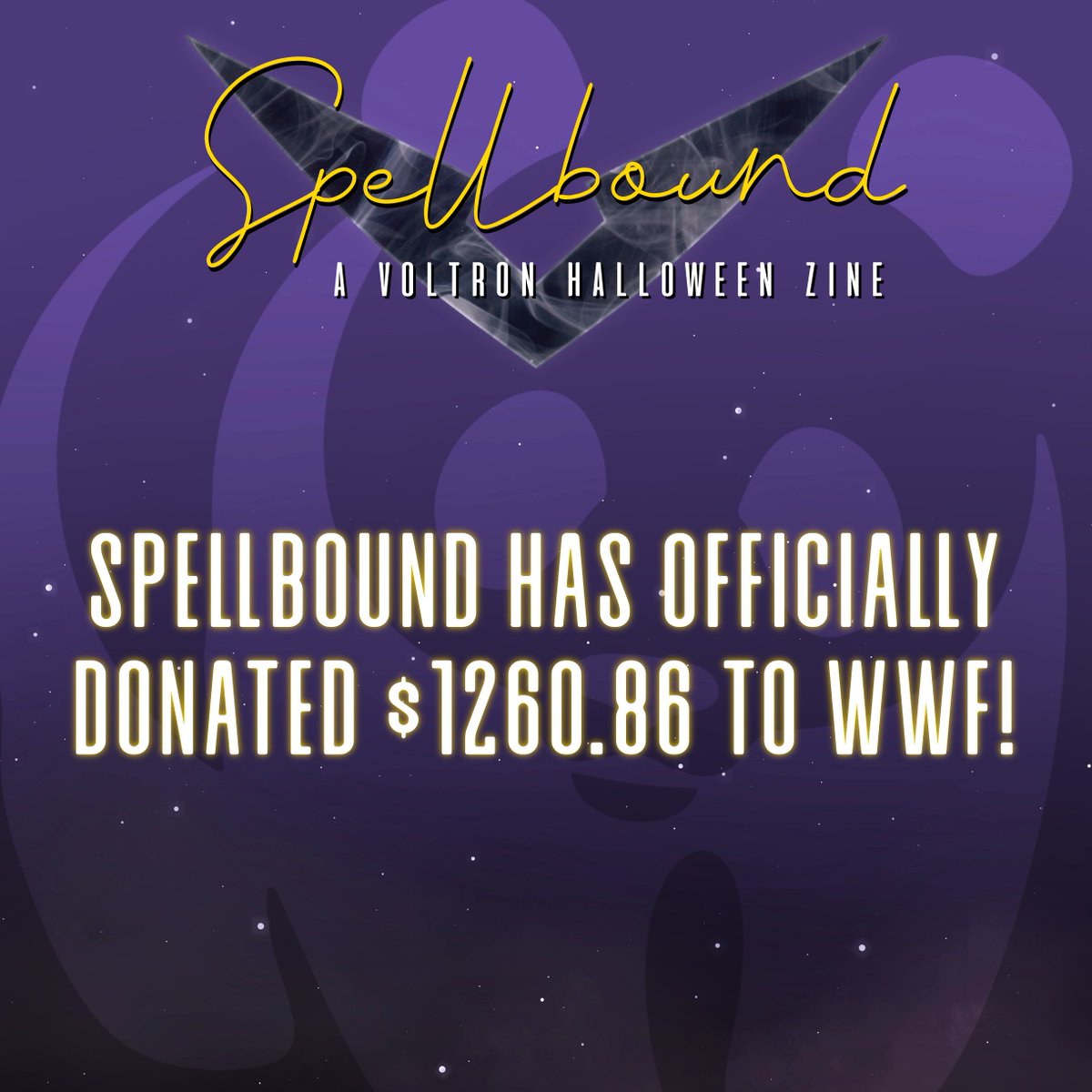 vldhalloween19's tweet photo. We're pleased to announce that we've officially made our donation of $1260.86 to WWF! We'd like to thank our applicants, participants, buyers, and everyone who supported this zine for making this incredible journey possible! 🎃🎃🎃 https://t.co/aCC8UHoBVS