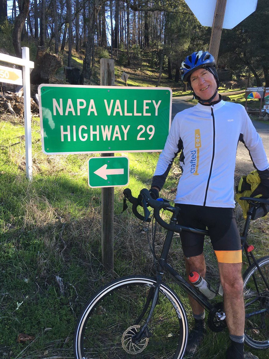 deaguij's tweet photo. Top of Trinity Road climb with #worldstallestwinemaker David Elliott  on the way to #uwgs #craftederp https://t.co/P79a1Sm3PP